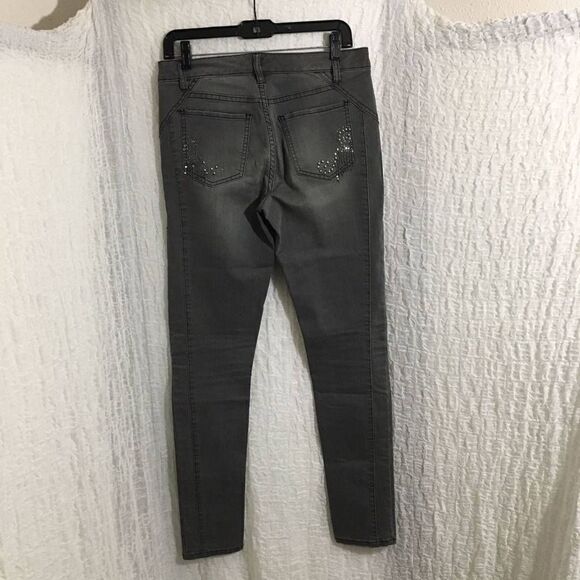 Cache Studded Skinny Jeans Size 4 - Picture 2 of 8